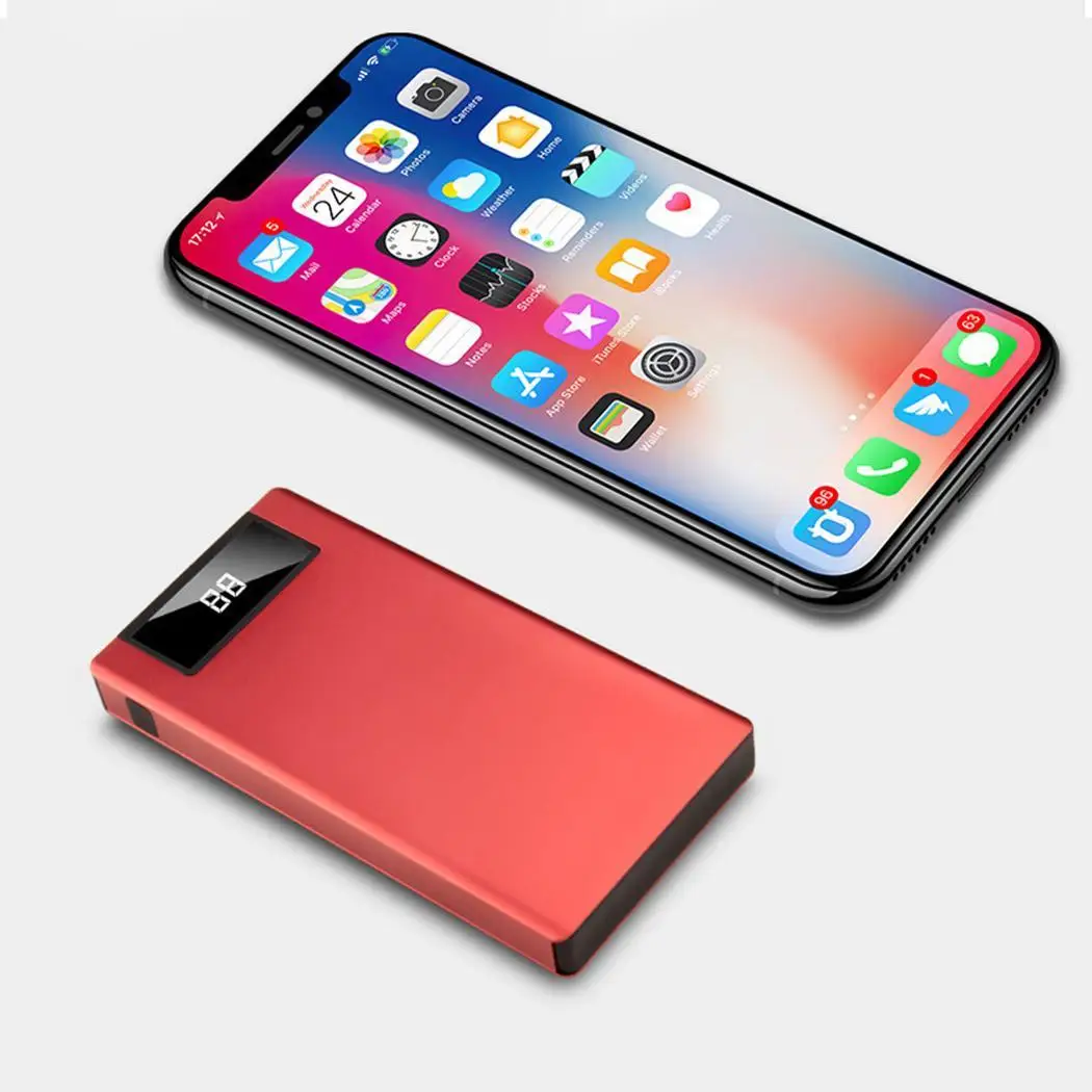 

Portable Ultra Thin Battery Charger 10000mAh Fast Charge Power Bank Lightweight Fashion External Battery Bank Compact Powerbank