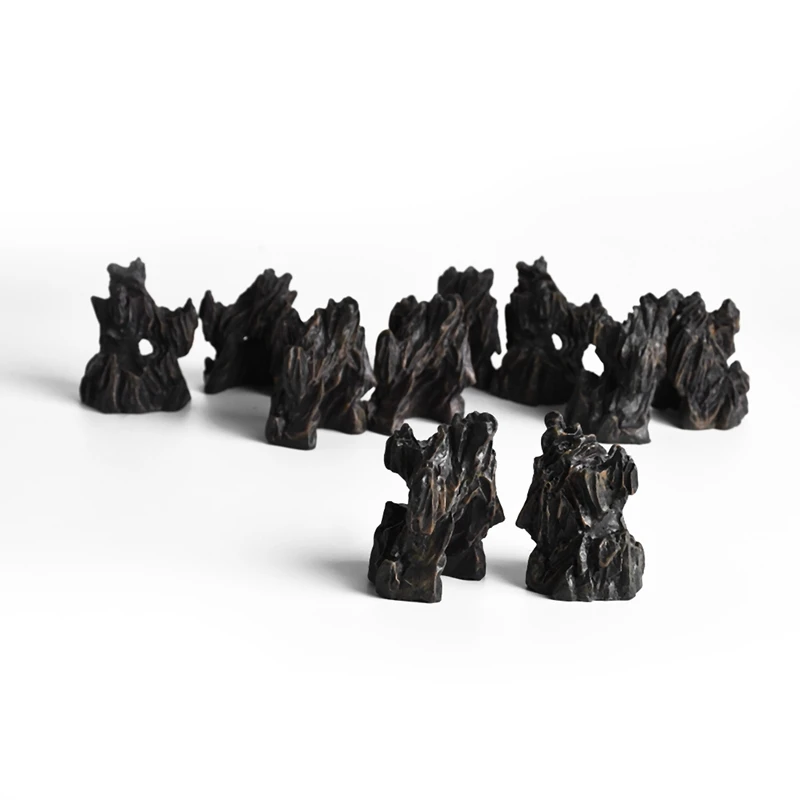 New-Stone Hill Figures Decorative Mountain Mini Fairy Garden Animals Statue Miniature Figurine Moss Micro-Landscape Ornaments