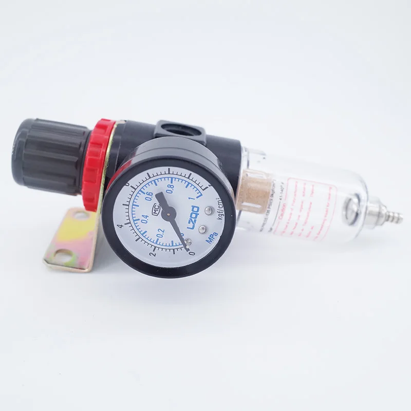 

GOGO Airtac type pneumatic air filter regulator AFR2000 1/4 inch with Copper cartridge Manual drain pressure gauge