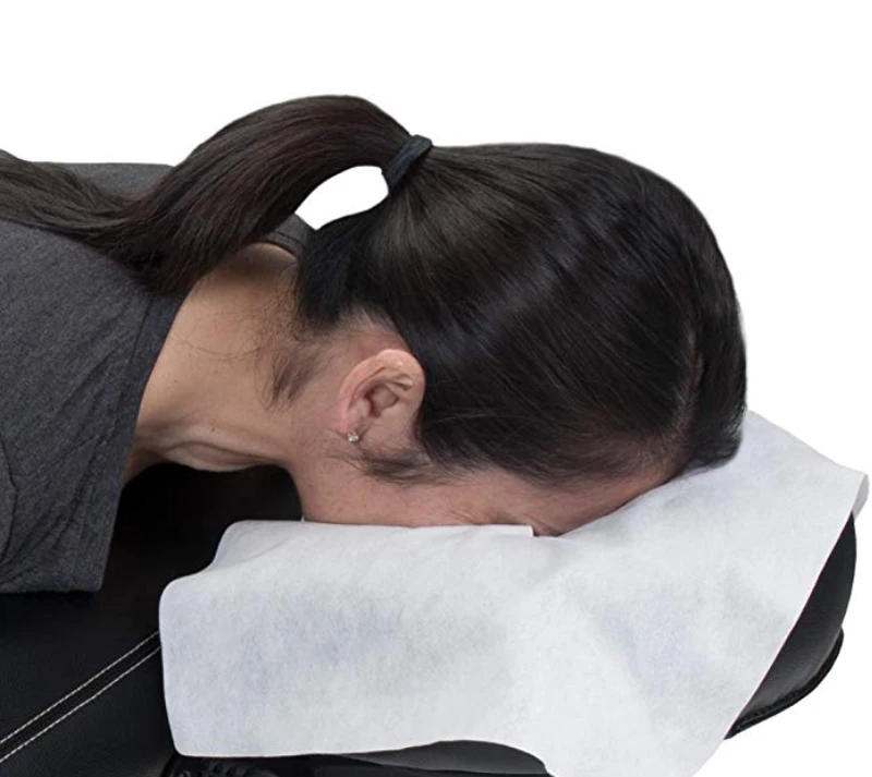 Disposable Massage Cradle Face Covers Towel With Cross Hole Adjustable