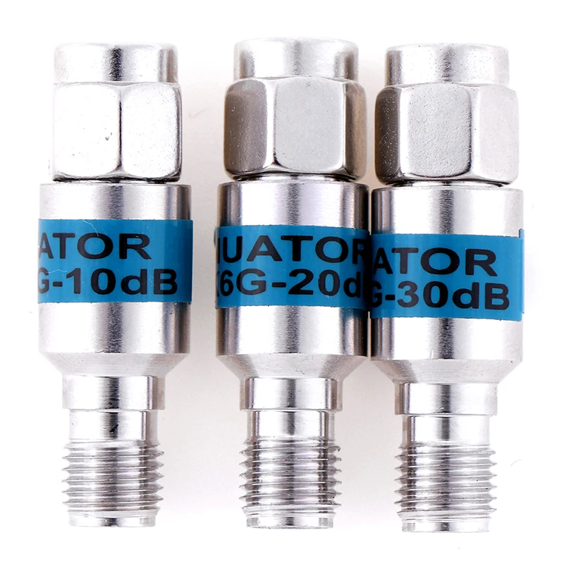 1 шт. 2 Вт SMA 6 ГГц DC-6GHz коаксиальный фиксированный аттенюаторы частота SMA фиксированные разъемы