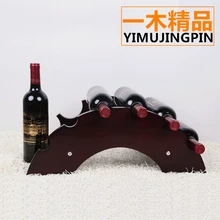 Изысканная винтажная винная Рама деревянная винная полка украшение простой современный винный дисплей деревянный мост