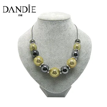 

Dandie Hot Sale Design Necklace With Gold And Black CCB Bead For Women,Daily Wear Fashion Jewelry