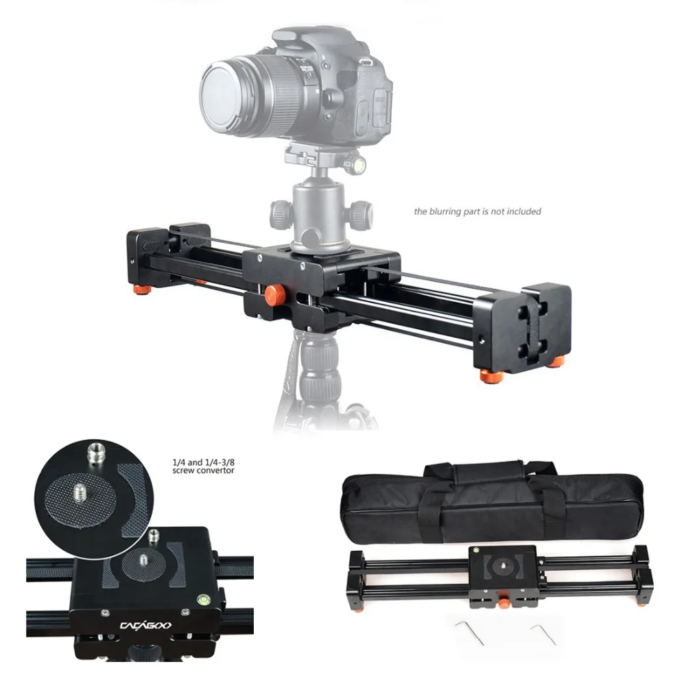 

Commlite CS-V500 Retractable Video Slider 50cm Dolly Track Stabilizer 100cm Actual Sliding Distance Load Up to 8kg for DSLR