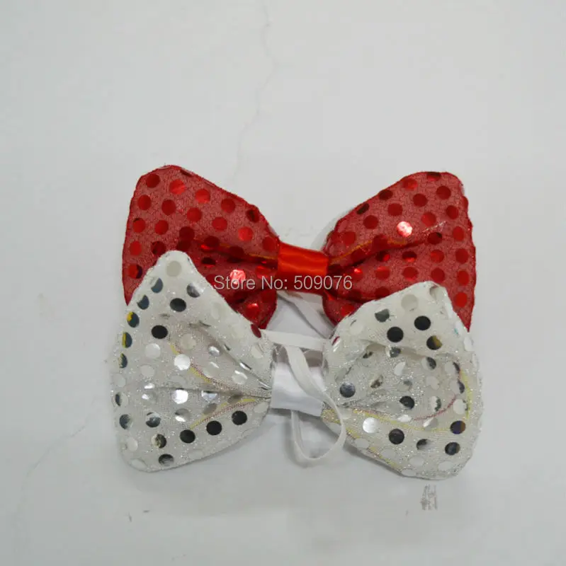 

Free shipping 5pcs/lot novelty product led bow tie men bow tie women checked fashion ties for party favors new years