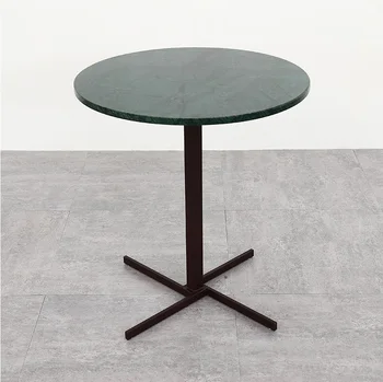 

50cm(19") Round Green Marble Emerald Coffee Table / 55cm(21") High Tea Table