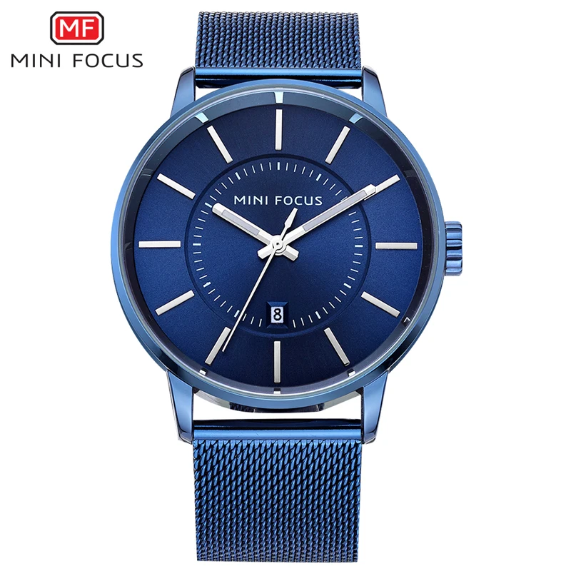 

MINI FOCUS Sport Fashion Watches Men Mesh Band Waterproof Luxury Brand Quartz Watch Men Saat reloj hombre Relogio Masculino