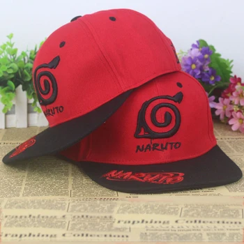 

HOT SALE Anime Naruto Konoha symbol silk fabrics baseball cap Christmas sun hat cosplay gift 2016 NEW FASHION