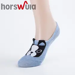 Horswula Happy Socks Для женщин женский хлопок мультфильм животных щенок забавные следы дышащая Skarpetki Перевозка груза падения