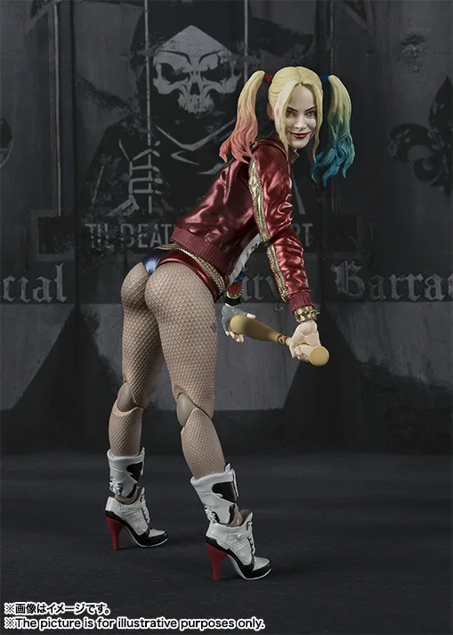 Подвижные экшн фигурки Harley Quinn 3 лица головы отряд самоубийц ПВХ игрушки куклы на