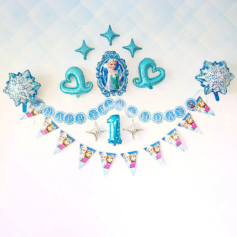 

Frozen Theme Elsa Balloons Party Decoration Balloons Birthday Party Supplies For Kids Collection Of Balloon