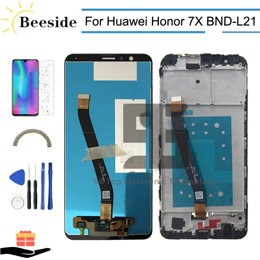 AA + качественный ЖК-дисплей рамка для huawei Honor 7X BND-TL10/AL10/L21/L22/L24 кодирующий