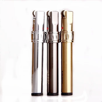 

Cigarette Accessories Strange Fly A Flame Cigar Lighters Slim Cylindrical Shape Gas Lighter New Style
