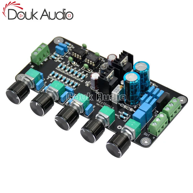 Усилитель звука Douk Audio OPA2604 AD827 предусилитель плата управления тоновым