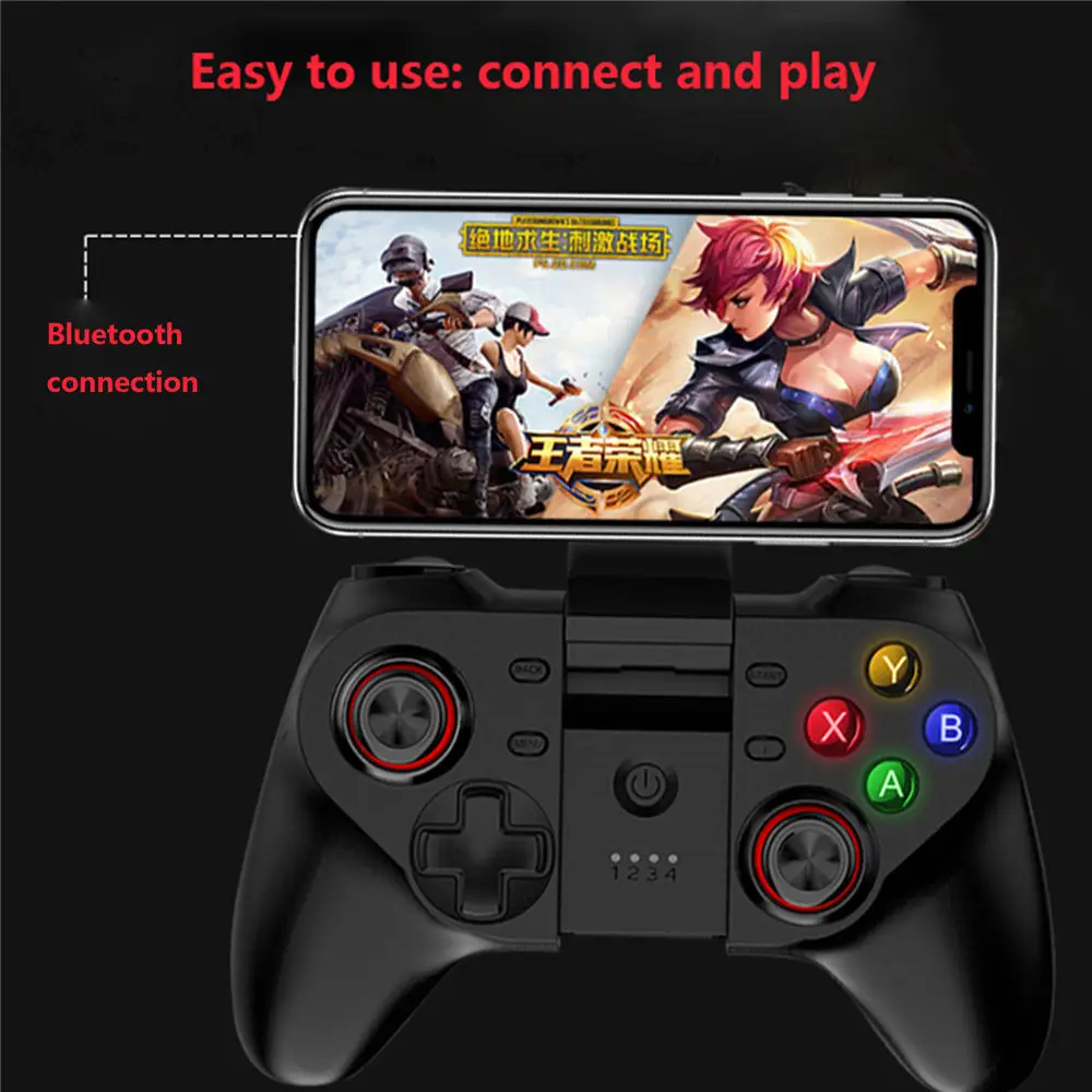  Wireless bluetooth gamepad game joystick for pubg Mobile Game controller L1R1 trigger For iPhone & 