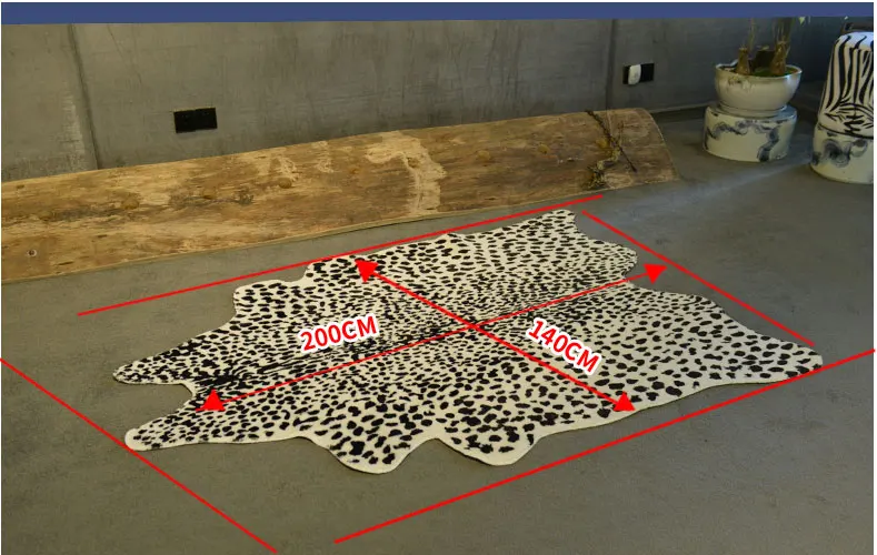 Ковры и коврики с животным принтом, леопардовые кожаные ковры из искусственной кожи для гостиной, мягкие Меховые декоративные ковры и коврики для фотосъемки