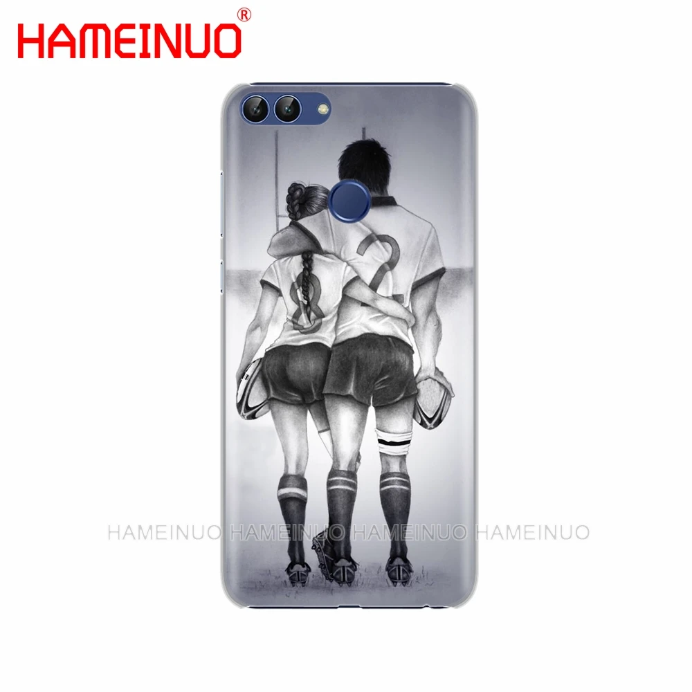 HAMEINUO كرة رجبي الرياضة غطاء الهاتف حافظة لهاتف huawei نوفا 2 2 S 3e زائد لايت p الذكية 2018 التمتع 7 s زميله 7 8 9 10 برو