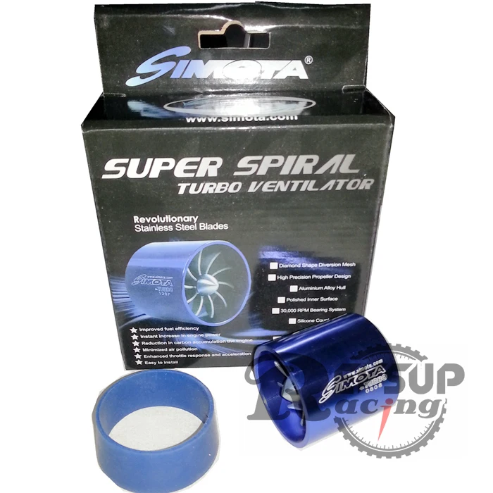 Simota Single Fuel Saver Turbo Charge Air Intake Filter Fan |