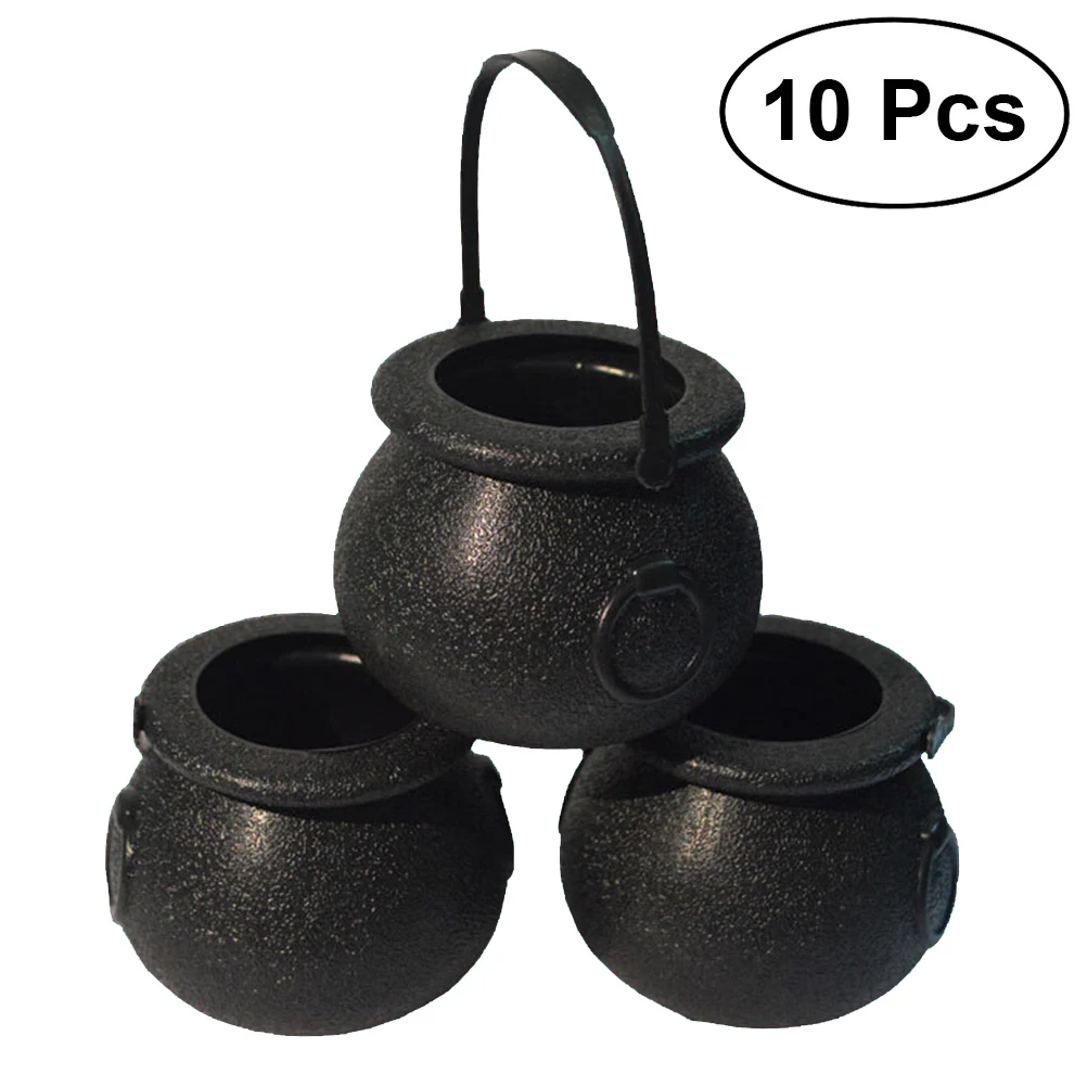 10pcs Candy Bucket Witchs Cauldron Party Favor Halloween Trick or Treat