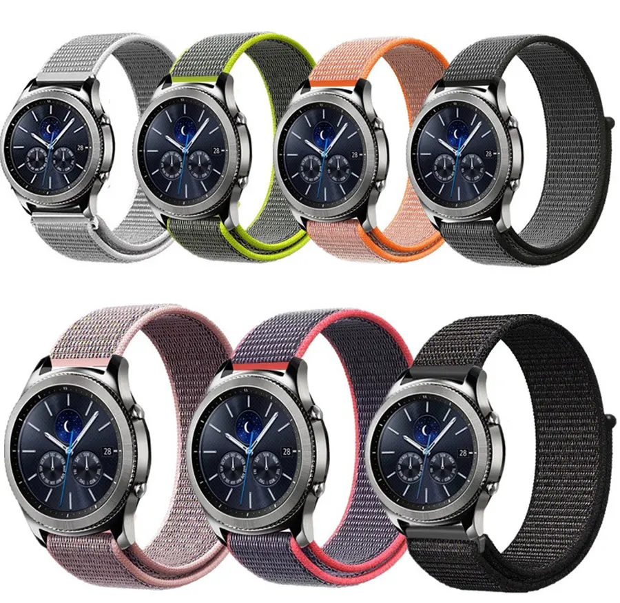 Gear S3 для samsung galaxy watch 46 мм 42 мм S 3 Frontier нейлон amazfit gtr 47 мм huawei watch gt ремешок 20 мм часы браслет ремешок 22 мм для часов