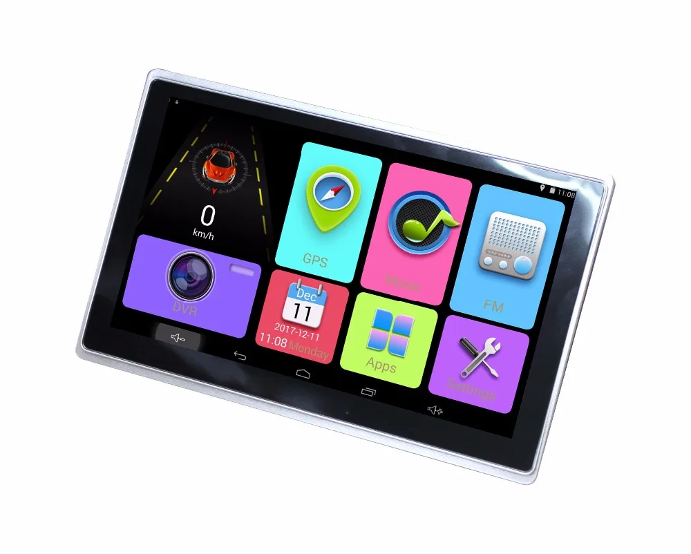 Karadar 7 дюймов IPS экран 1024*600 автомобилей GPS навигации Android 4.4 с передней DVR 720 P Bluetooth wi