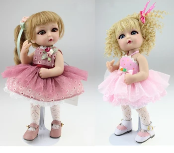 

25cm cute mini Vinyl SD/BJD Princess doll change dress jointed doll toys for children