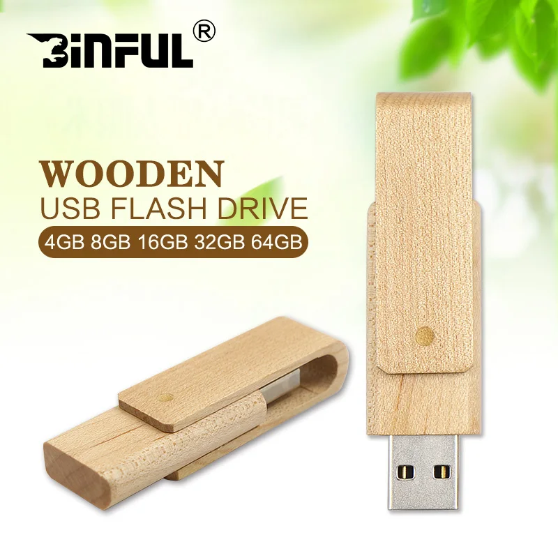 

Hot Sale rotation Wooden flash memory usb stick 4GB 8GB Pendrive creative USB Flash Drive 16GB 32GB pen drive 64GB 128GB U disk