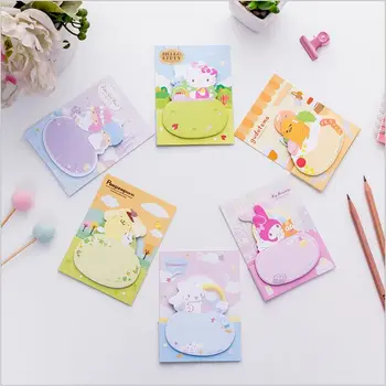 

Lovely Melody Little Twin Stars Cinnamoroll Gudetama Daily Plan List Agenda Planner Accessories Index Sticky Memo Message pad