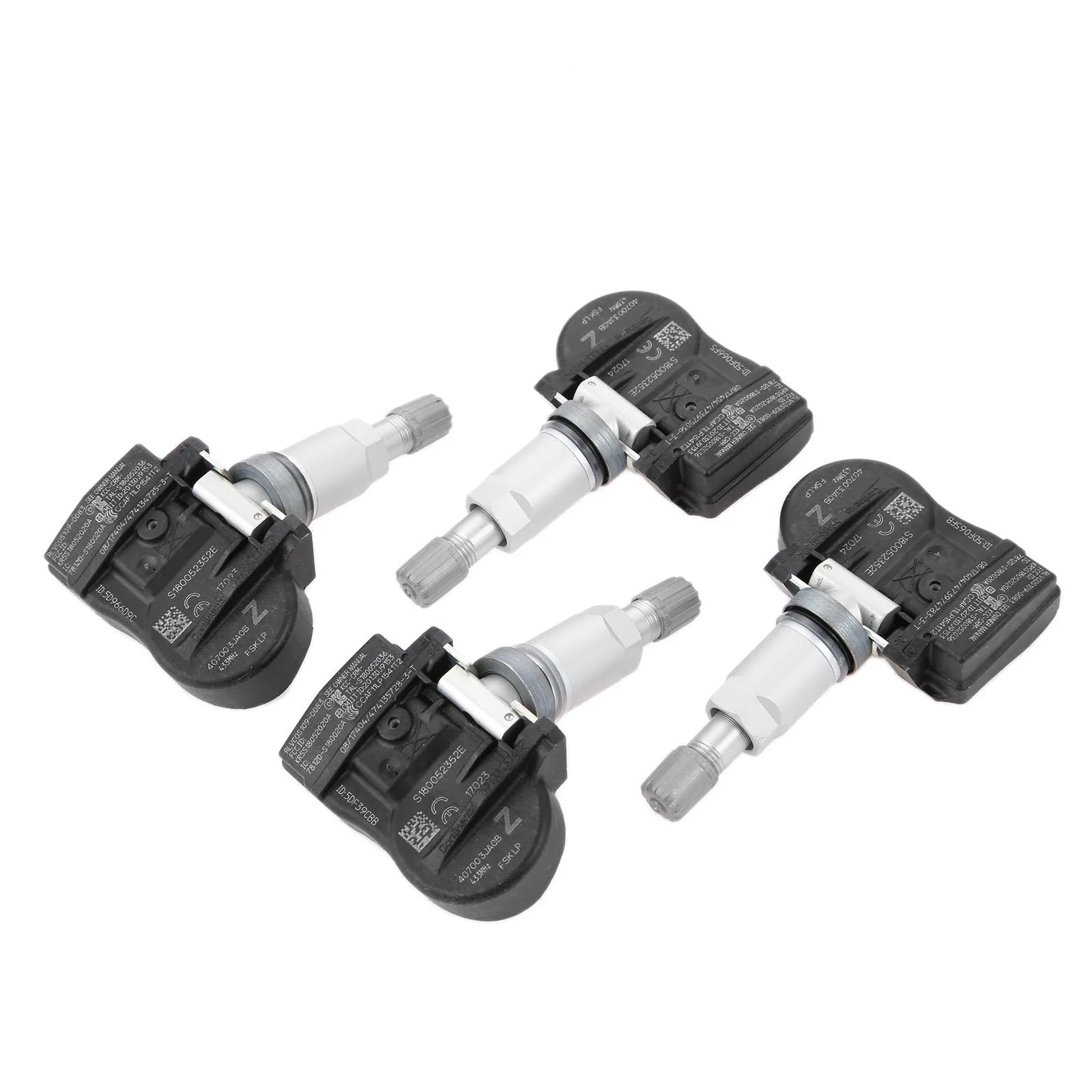 Yetaha 4pcs 40700-3JA0A 407003JA0B TPMS Sensor Tyre Tire Pressure Monitor Systems 433 MHz For Nissan Infiniti 40700-3JA0B
