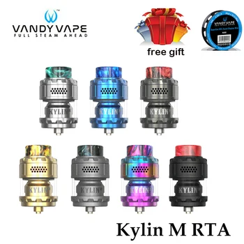

free gift Original Vandy Vape Kylin M RTA 3ml/4.5ml Electronic Cigarettes Box Mod Vape Vaporizer Rebuildable Tank Atomizer
