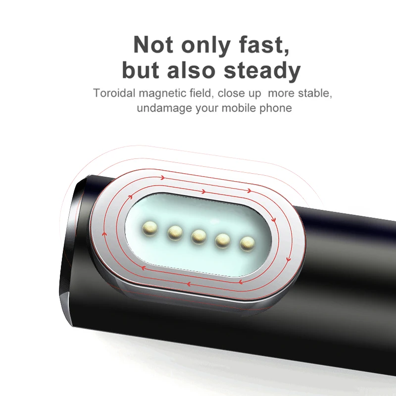 Магнитная поддержка быстрой зарядки 4.3A локоть прямоугольный usb type C к USB зарядное