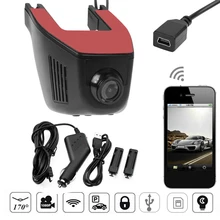1080 P Высокое Разрешение Wi-Fi автомобиль-Стайлинг DVR Стекло объектив Авто Беспроводной приложение Управление цифрового видео Регистраторы заднего вида Камера тире cam
