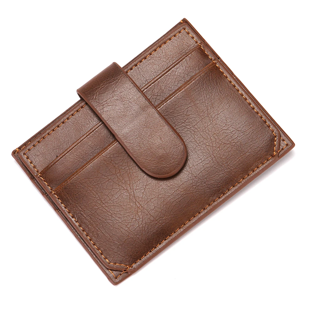 

Fancy Men Wallet PU Leather ID Card Holder Wallets Coin Purse Clutch Hasp Zipper Open Top Quality Retro Short Wallet