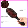 Hair brush For Beauty Scalp Massage Hairbrush Comb Oval Anti-static Paddle Comb Hair Styling Tool Boar Bristle & Nylon HairBrush 6