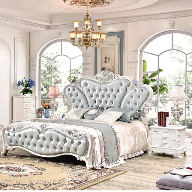 Cheap furniture classic style bedroom bedin Bedroom Sets from