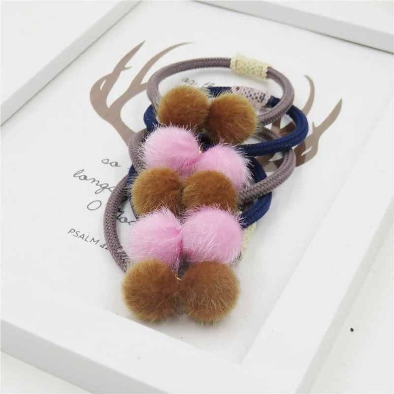 Резинки для волос с двумя шариками 10 шт./лот|kids hair accessories|hair accessorieshair accessories for women |