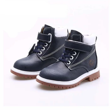

Children Boy Snow Boot Girl Kid Warm Shoes Fur Baby Girl Brown Martin Boot Genuine Leather Toddler Brand Boy girl snow Boot for