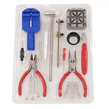 18 шт. наручные часы набор инструментов для ремонта часов браслет Ссылка извлекатель шпилек relojes инструмент для ювелирных изделий профессиональные часы набор инструментов для ремонта ювелирных изделий