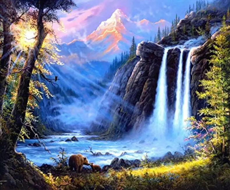Full DIY Diamond Embroidery Cartoon 5D Painting Rhinestone Mosaic Decor | Дом и сад