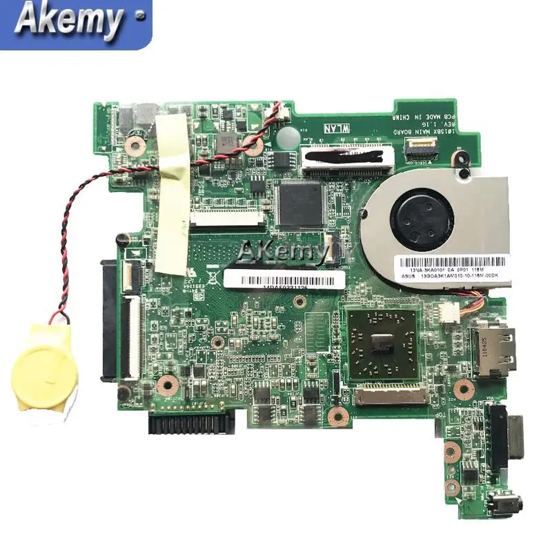 Akemy 1015BX Ноутбук Материнская плата Asus Eee PC 1015BX материнская плата REV 2,1G полностью протестированная плата без тепла 2 Гб C60 Процессор