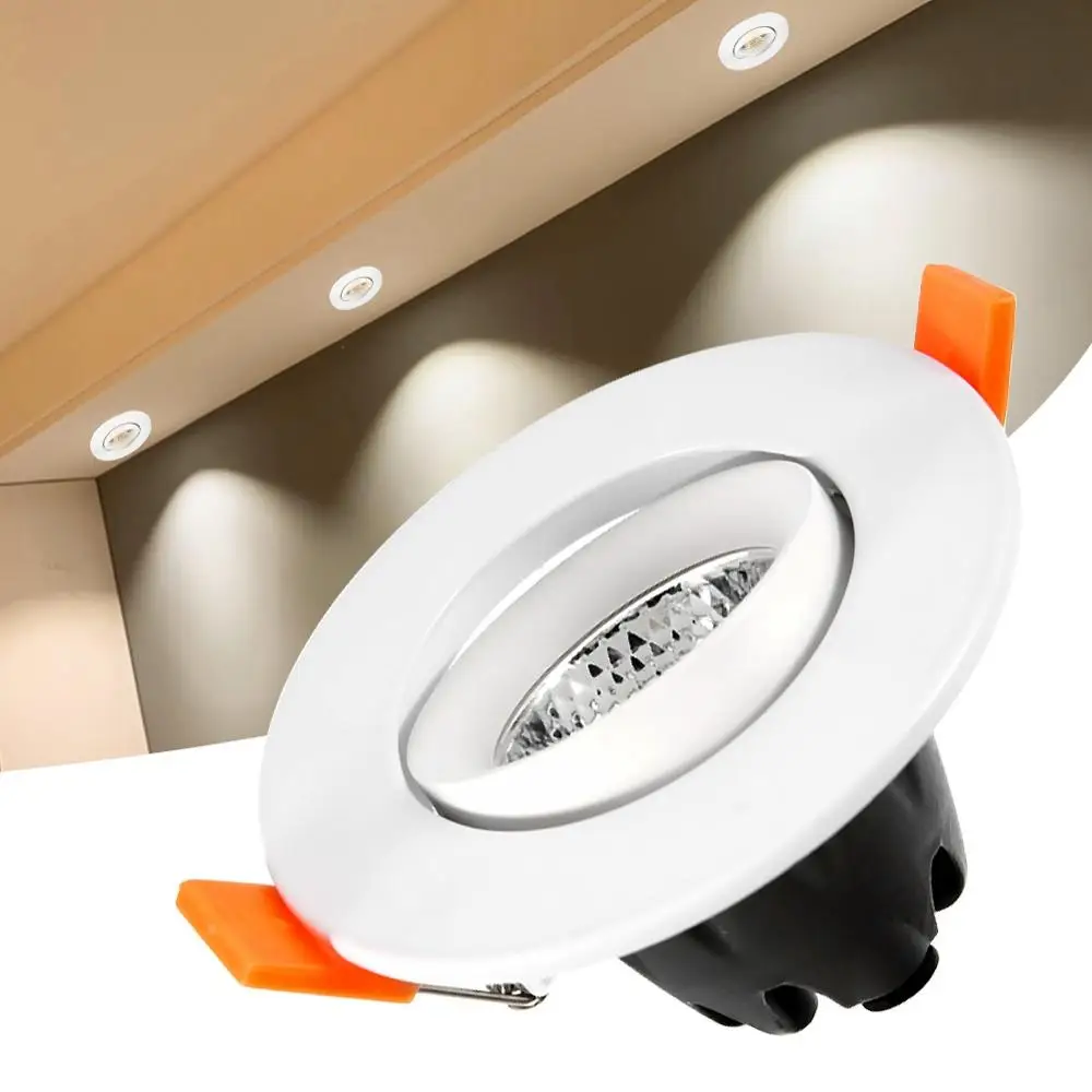 

E14 5W LED Ceiling Lamp Embedded Angle Adjustable Spotlight AC220V led bulb