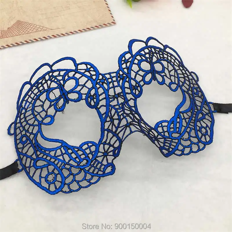 1pc Blue Sexy Lady Lace Mask Eye Mask For Masquerade Party Halloween Party Fancy Drop shipping  (1)