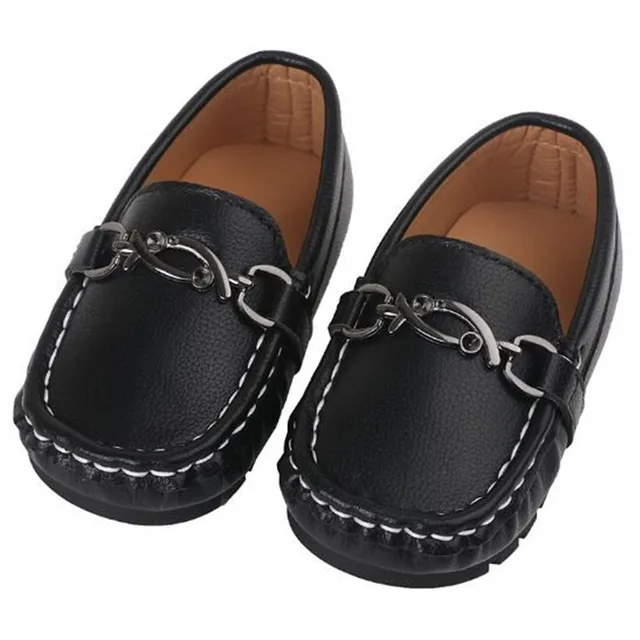 New Children Loafers Boys Black Dress Shoes Girls Baby Soft bottom