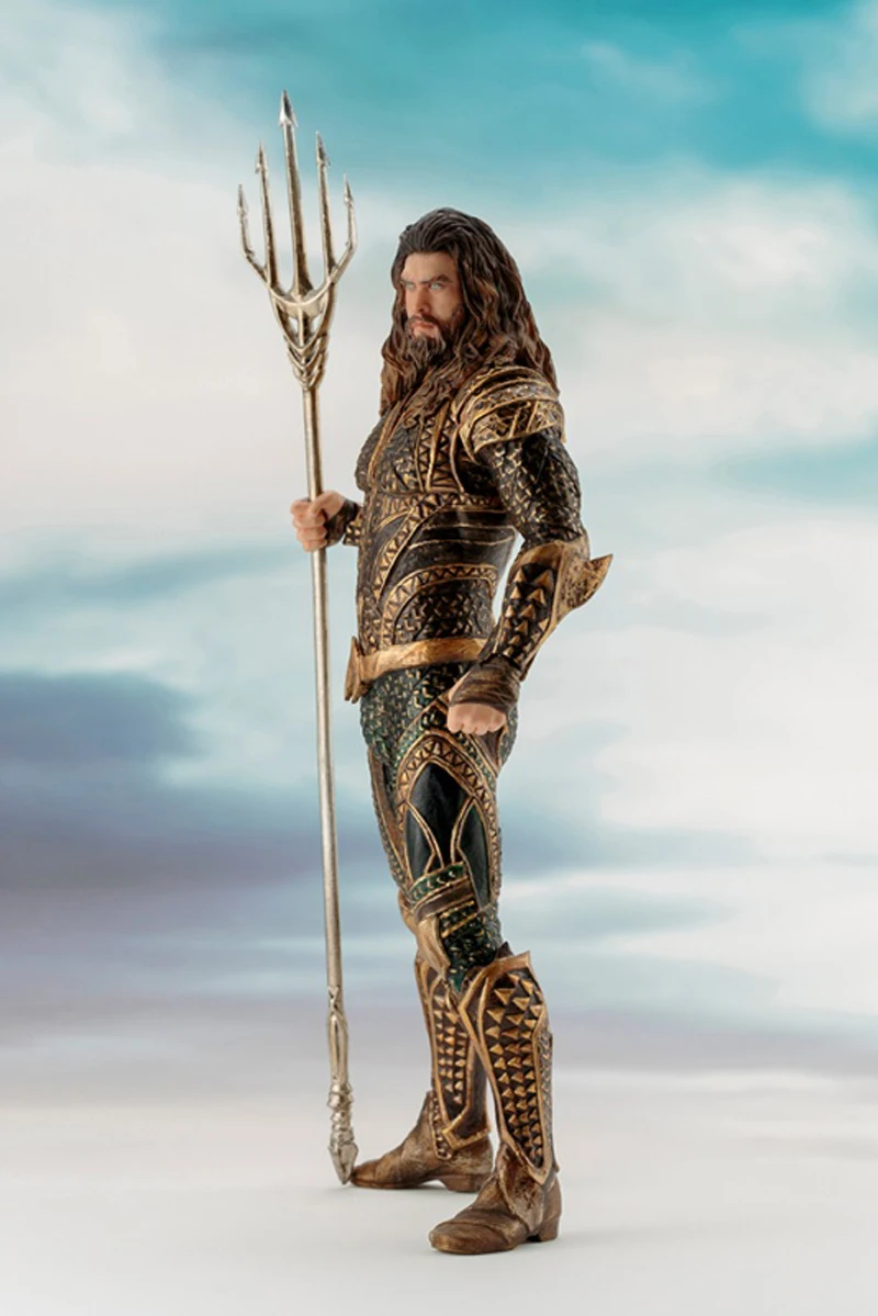 7inch 18cm ARTFX STATUE Justice League Aquaman Cyborg Superman Batman Wonder Woman Flash 1 10 Scale Action Figure Toy Doll (13)