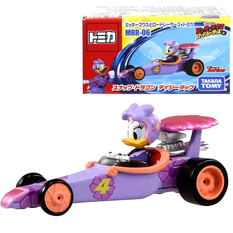 Takara Tomy Tomica Микки Мышь родстер гонщики MRR-06 Дейзи Snapdragon Литье металла автомобиль