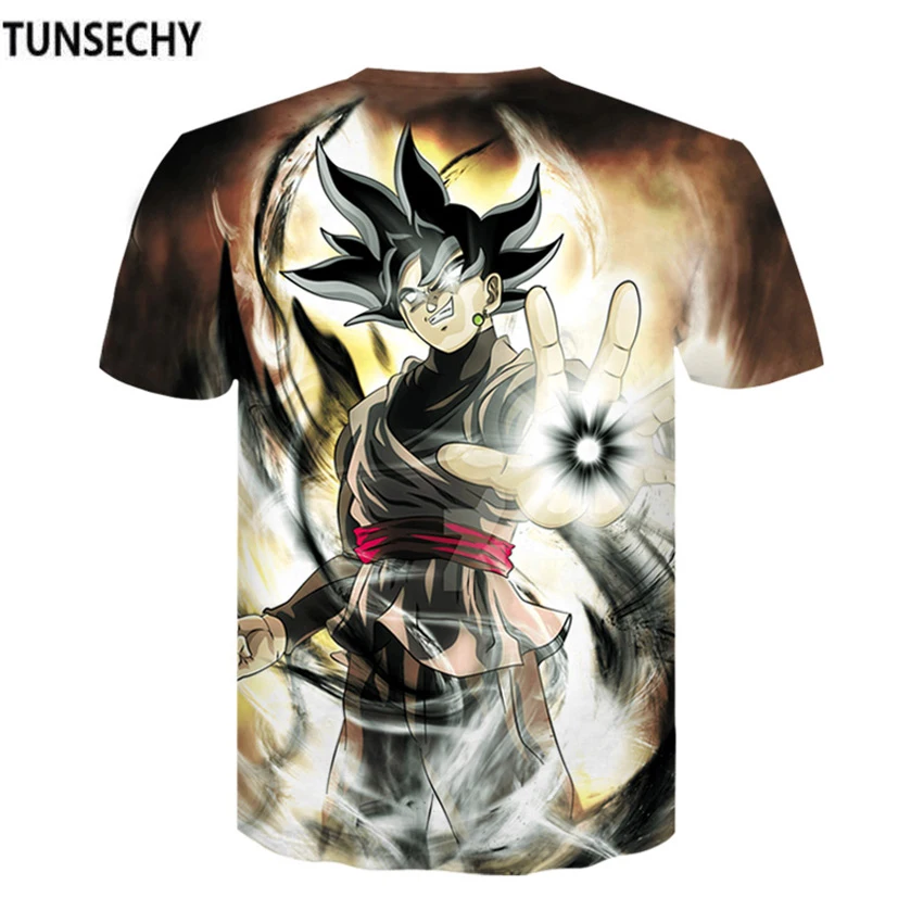 TUNSECHY Dragon Ball Z футболки мужские летние модные 3D принт супер Сон Гоку Вегета