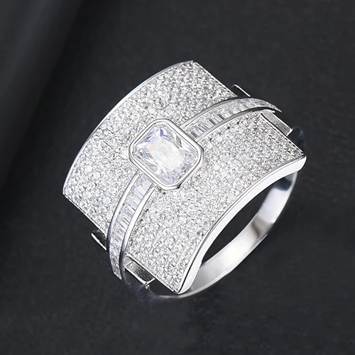 Missvikki, роскошное кольцо, комбинированное, Штабелируемый, Микс, подходящие кольца на пальцы для женщин, для свадьбы, юбилея, праздника, вечеринки, аксессуары - Цвет основного камня: S