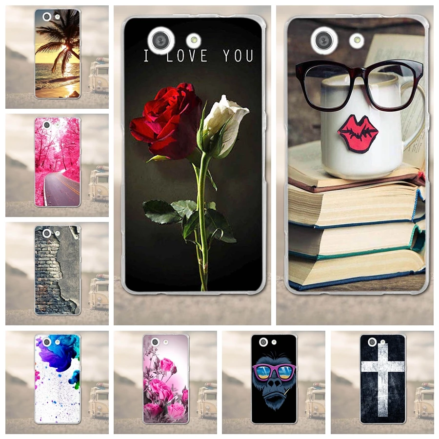 

Back Phone Case for Sony Xperia Z3 Compact Soft Silicone Cover For Sony Xperia Z3 Mini D5803 D5833 TPU Print Painted Shells Bags