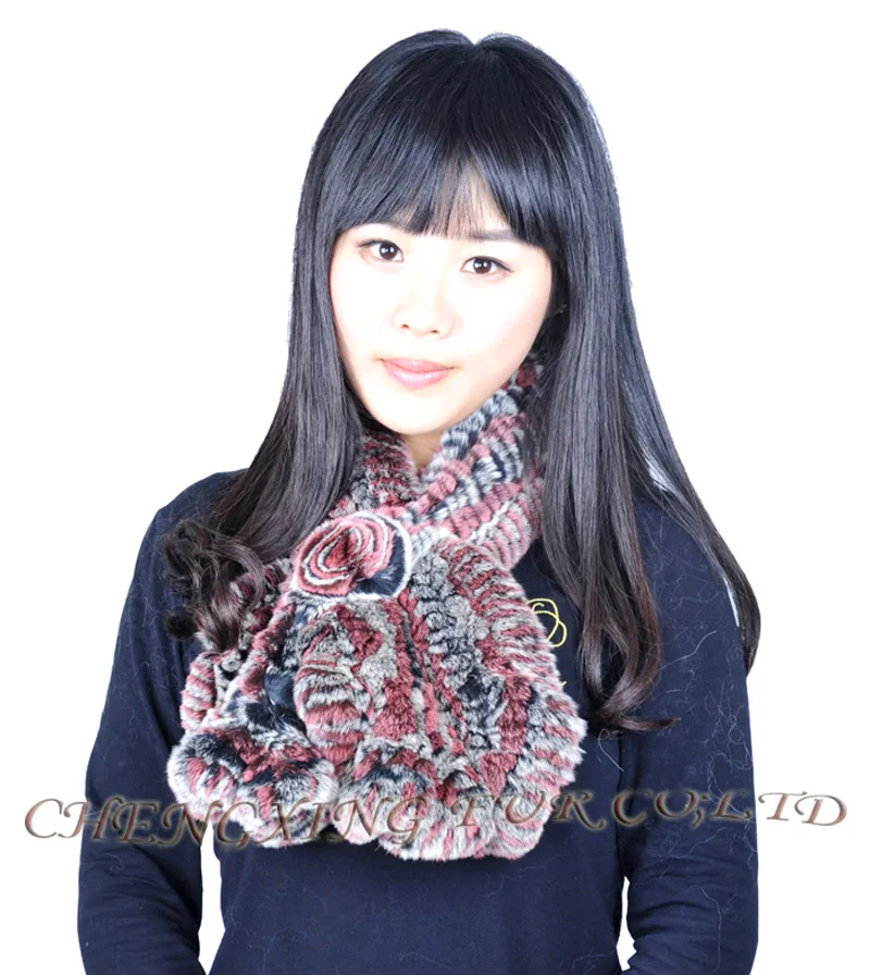 Женский зимний Трикотажный Шарф|scarf ladies|rabbit fur scarfrex rabbit scarf |