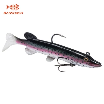 BIG DISCOUNT ❤️ Bassdash True Pike Soft Swimbait Saltwater Bass Fishing Lure, Built-in Lead Weight 10.5cm/14g 13cm/25g - discount item 38% OFF Sports & Entertainment